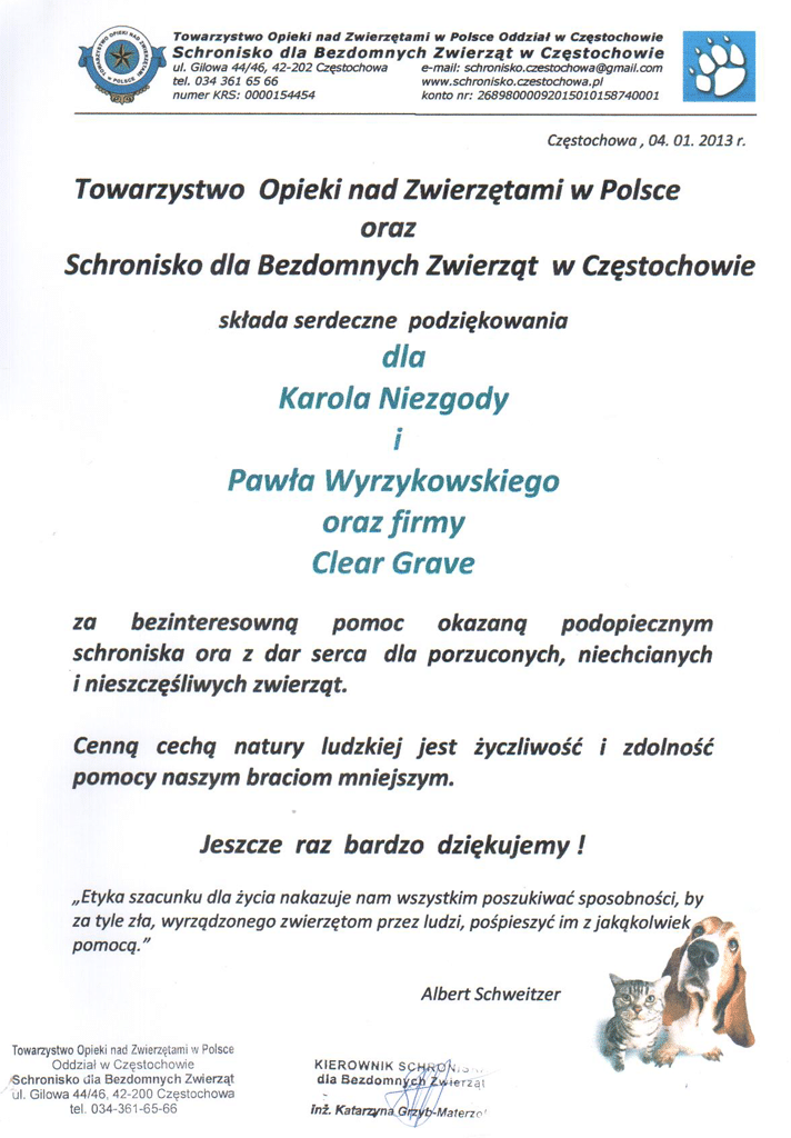 Zwierzaki potrzebują pomocy